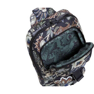 Vera Bradley Backpack Womens Utility Sling Bag Plaza Java Navy Day Adventures